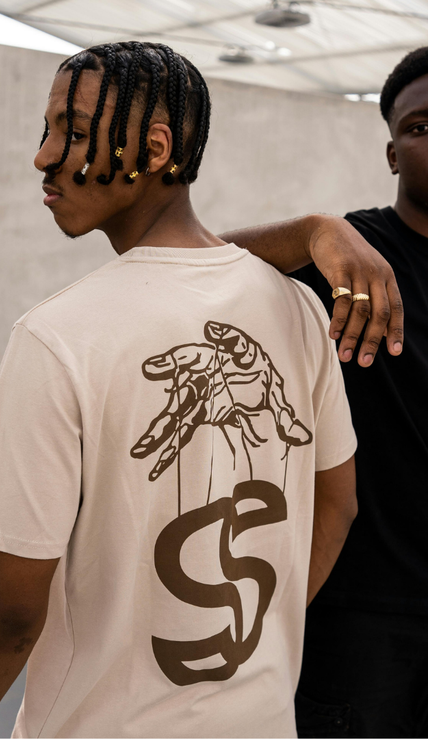 Design your own personalized T-shirt with custom text or symbols. Soft premium cotton, high-quality print, minimal modern style.