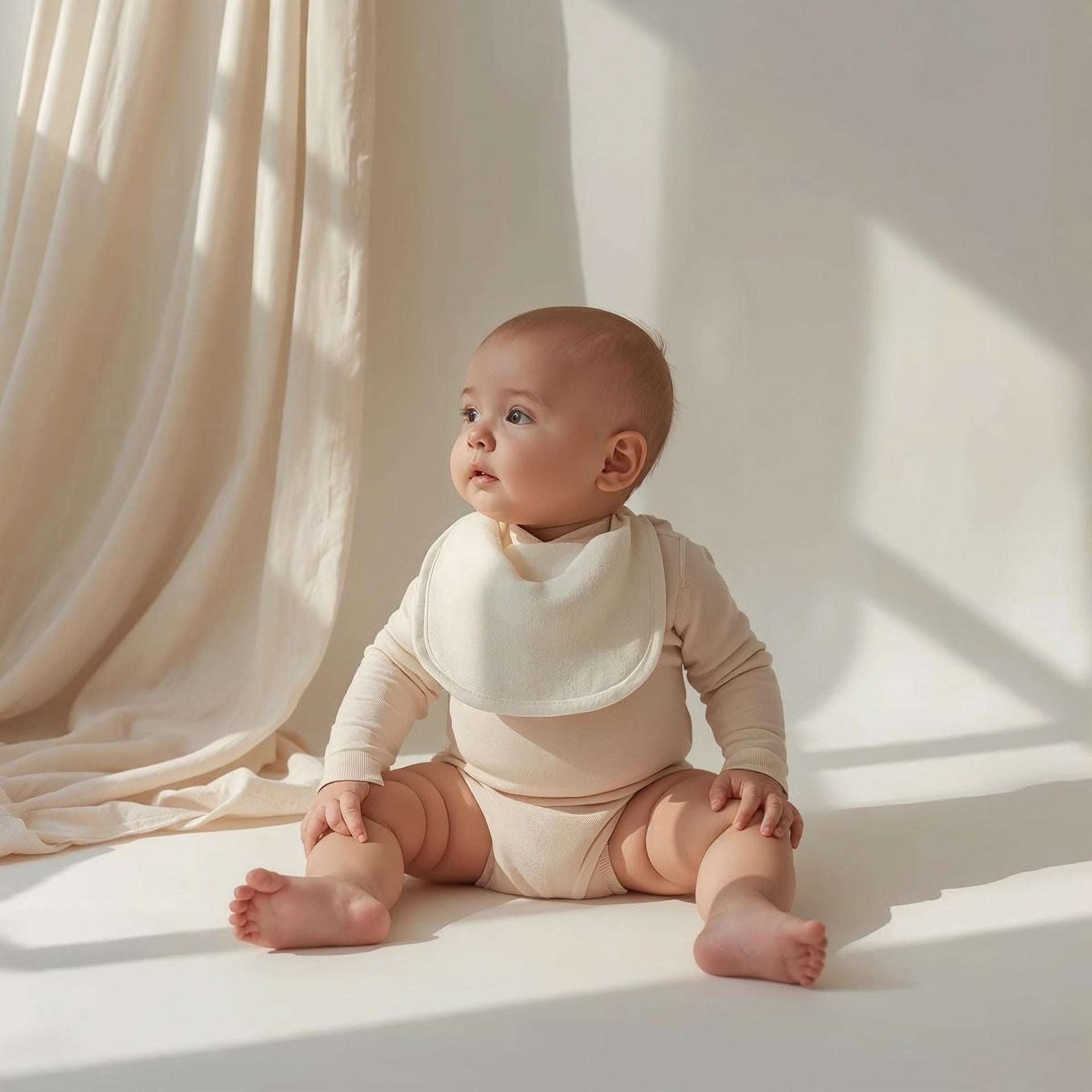 Explore minimal baby bodysuits, bottoms, and bibs made with soft fabrics and practical designs. Everyday essentials for newborns and toddlers.