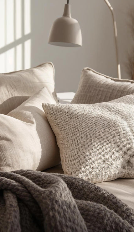 Explore minimal pillows and covers with soft textures and modern designs. Premium materials for comfort, decor, and everyday home styling.