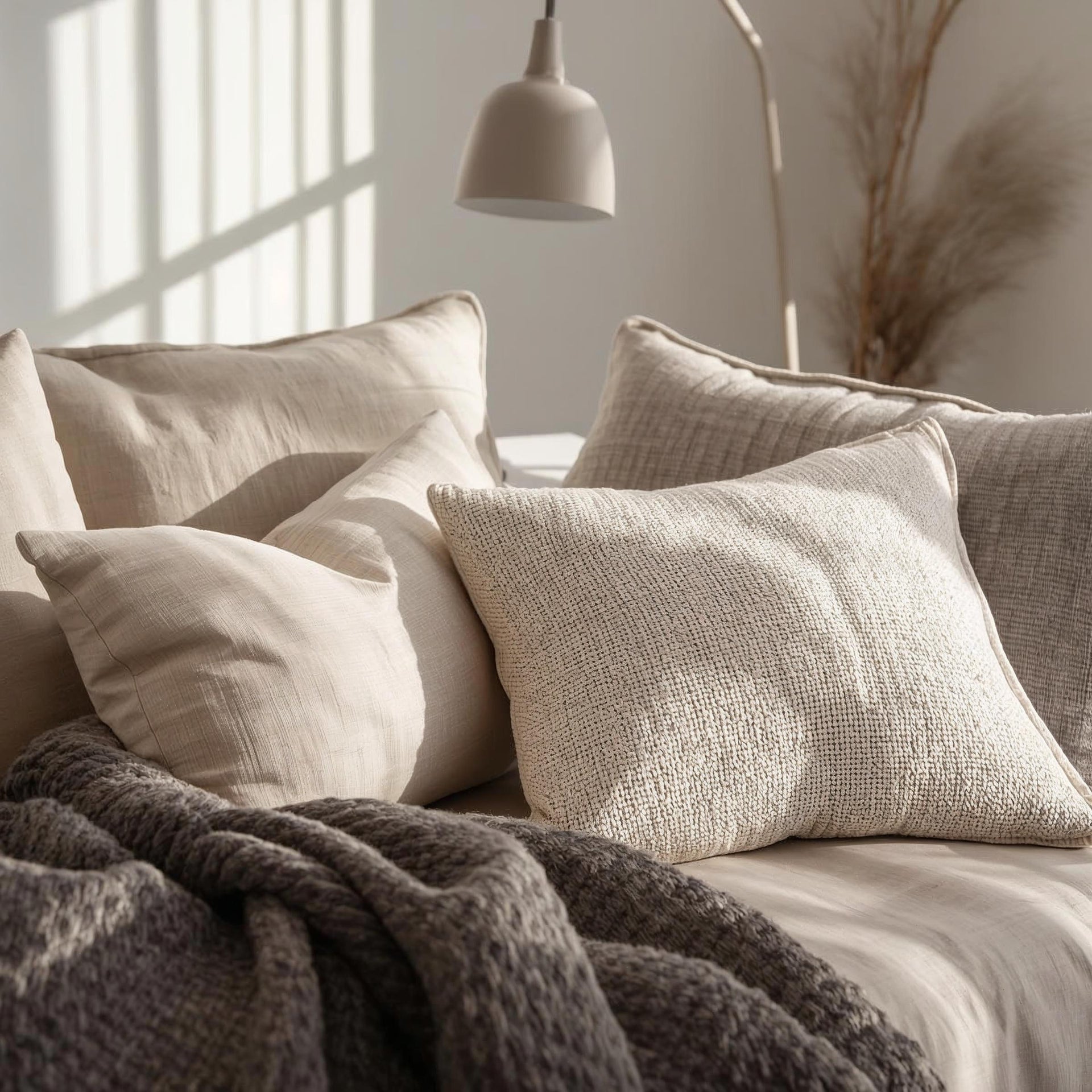 Explore minimal pillows and covers with soft textures and modern designs. Premium materials for comfort, decor, and everyday home styling.