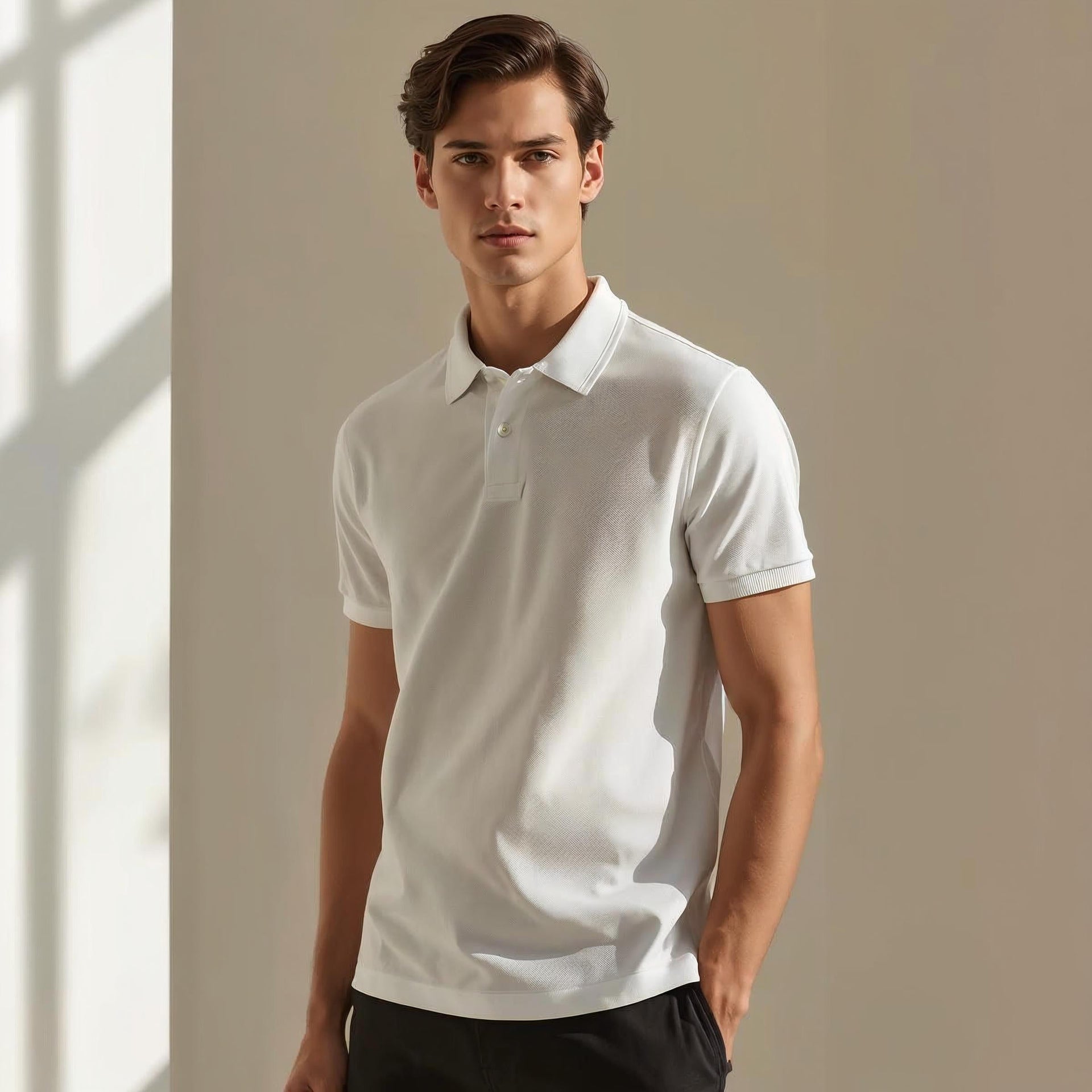Design your own customizable polo T-Shirt with premium feel and modern fit. Create personalized styles for everyday wear, smart casual looks, and gifting.