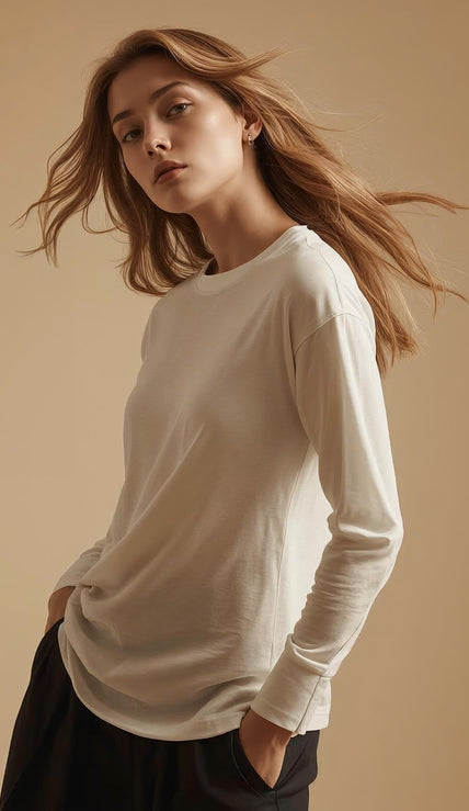Minimal, modern long sleeve T-Shirts designed to be personalized. Clean lines, soft premium feel, and versatile fits for everyday wear and timeless style.