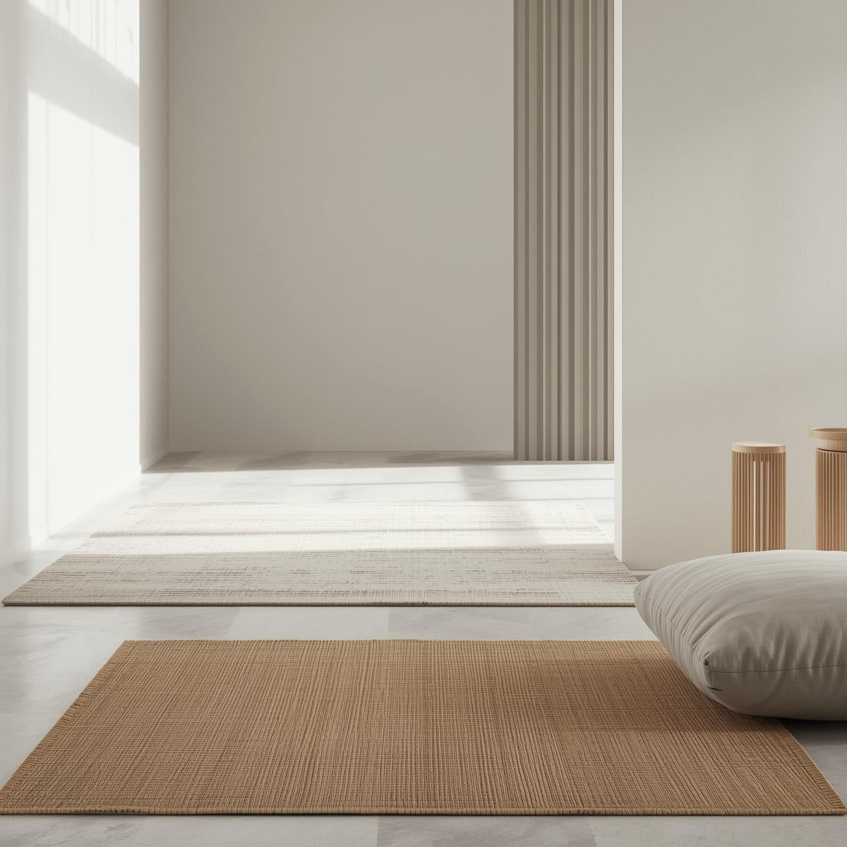 Customizable rugs and mats with refined texture and modern design, created for everyday comfort, personalized interiors, and timeless home styling.