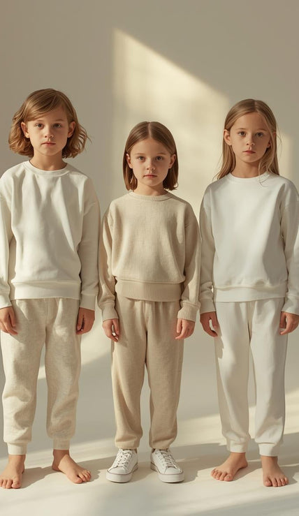 Minimal, modern apparel for kids, baby, and toddler designed to be personalized. Soft premium feel, gentle fits, and everyday comfort for little ones.