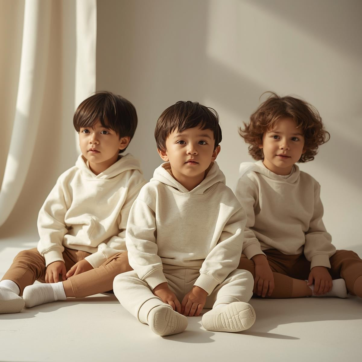 Minimal, modern sweatshirts and hoodies for kids, baby, and toddler designed to be personalized. Soft premium feel, gentle fits, and everyday comfort.