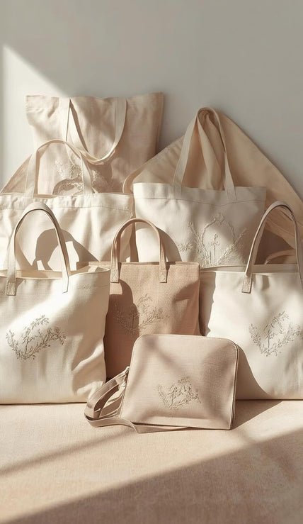Explore Nameria’s Embroidered Bags Collection featuring minimal silhouettes, subtle stitch details, and quiet-luxury design for everyday refinement.