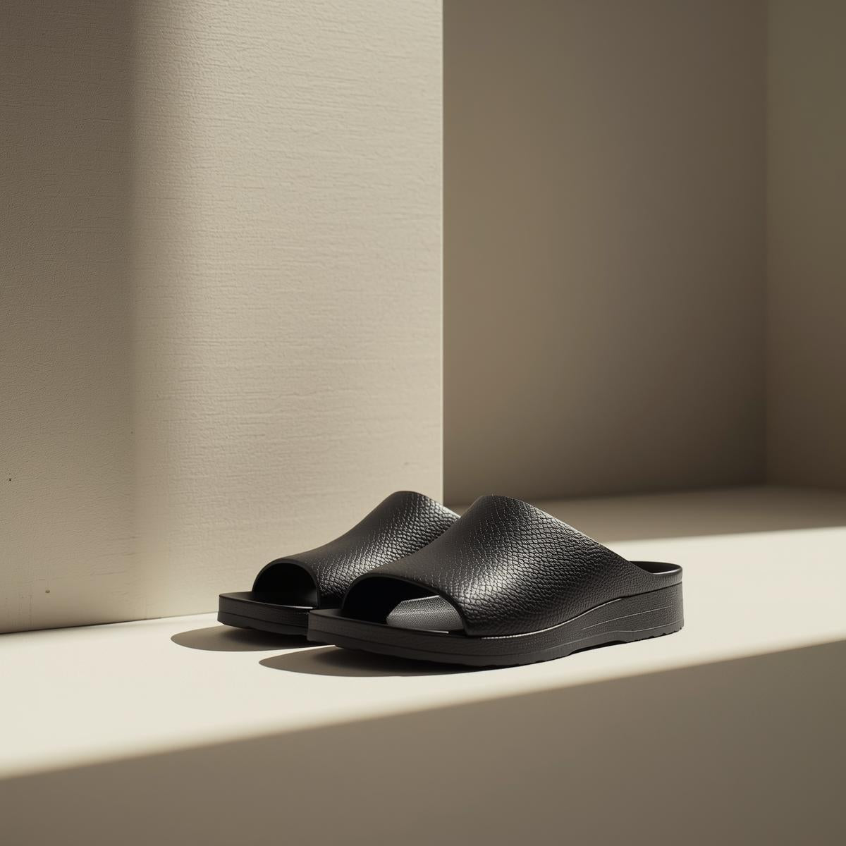 Explore minimal sandals, flip flops, and clogs crafted for comfort and clean modern style. Lightweight everyday footwear for travel, streetwear, summer outfits.