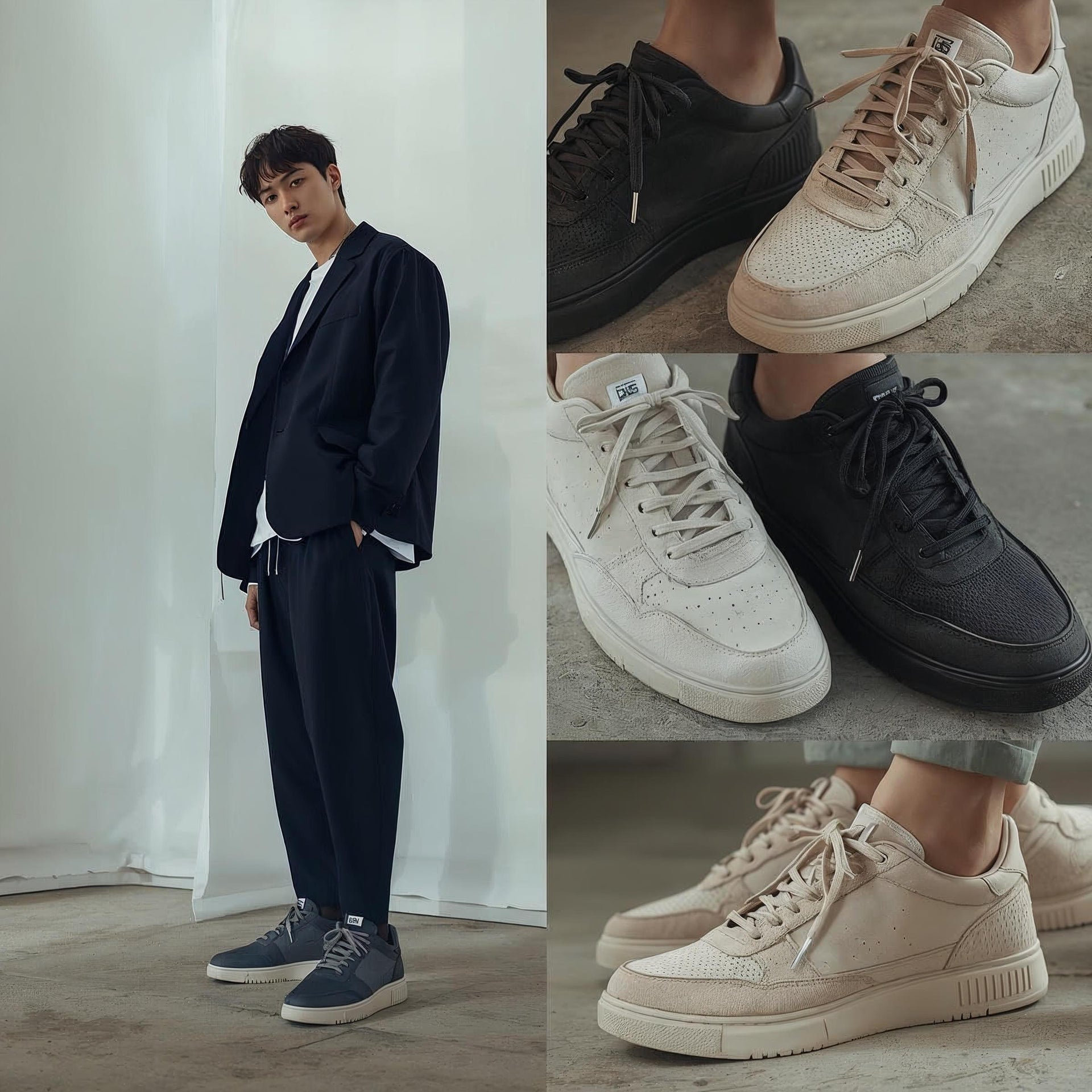 Explore minimal sneakers and everyday shoes with clean silhouettes and modern comfort. Streetwear-inspired styles for daily wear and casual outfits.
