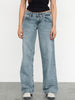 Nameria High Waist Straight Leg Denim Jeans Full Length