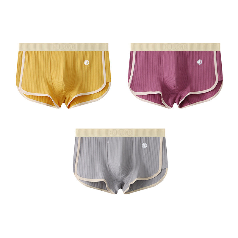 Nameria Men's Mid Waist Cotton Boxer Briefs