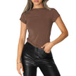 Nameria Milk Silk Blend Slim Fit Short Sleeve T-Shirt