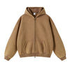 Nameria Unisex Retro Fleece Lined Hooded Zip Sweatshirt