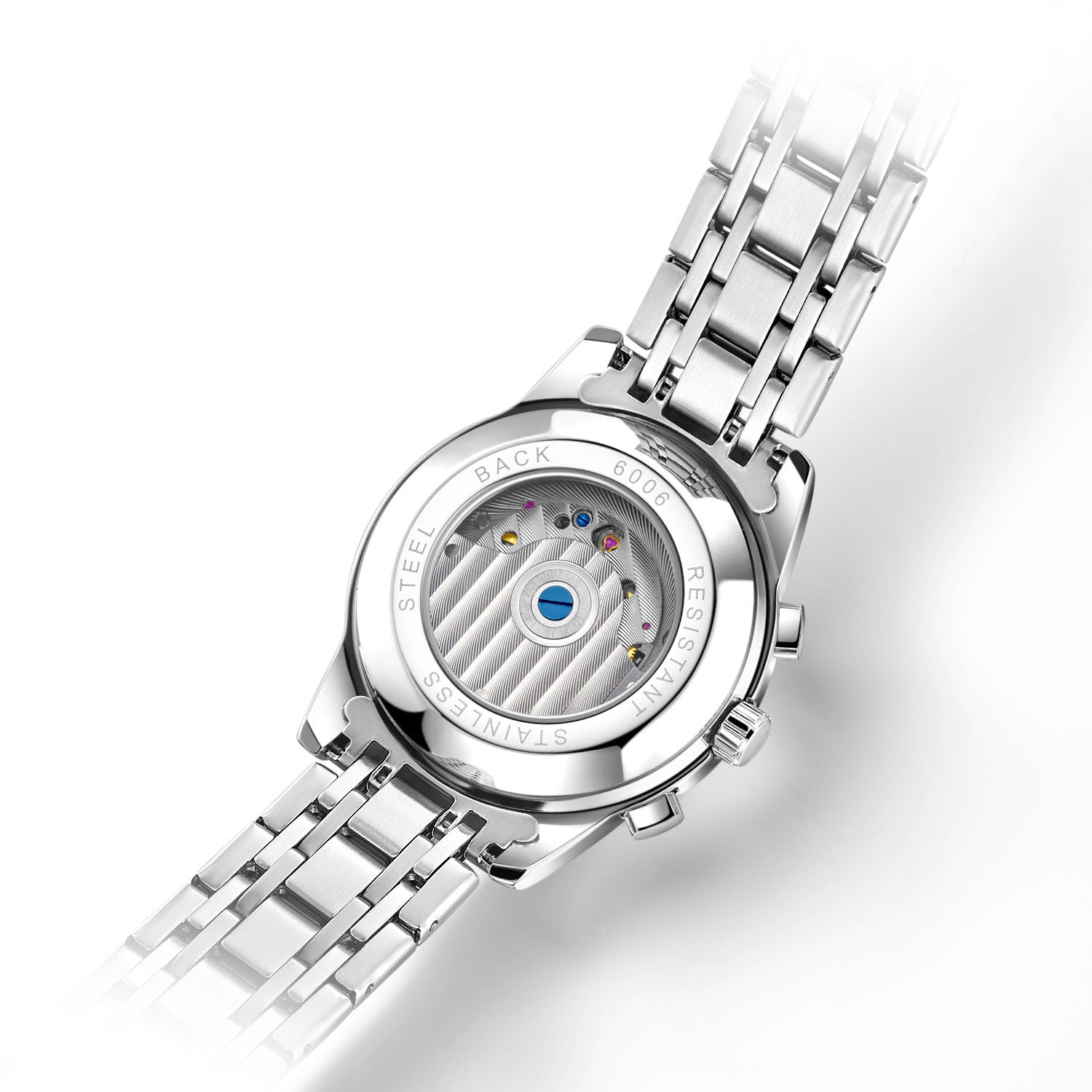 Nameria Automatic Moon Phase Watch Stainless Steel