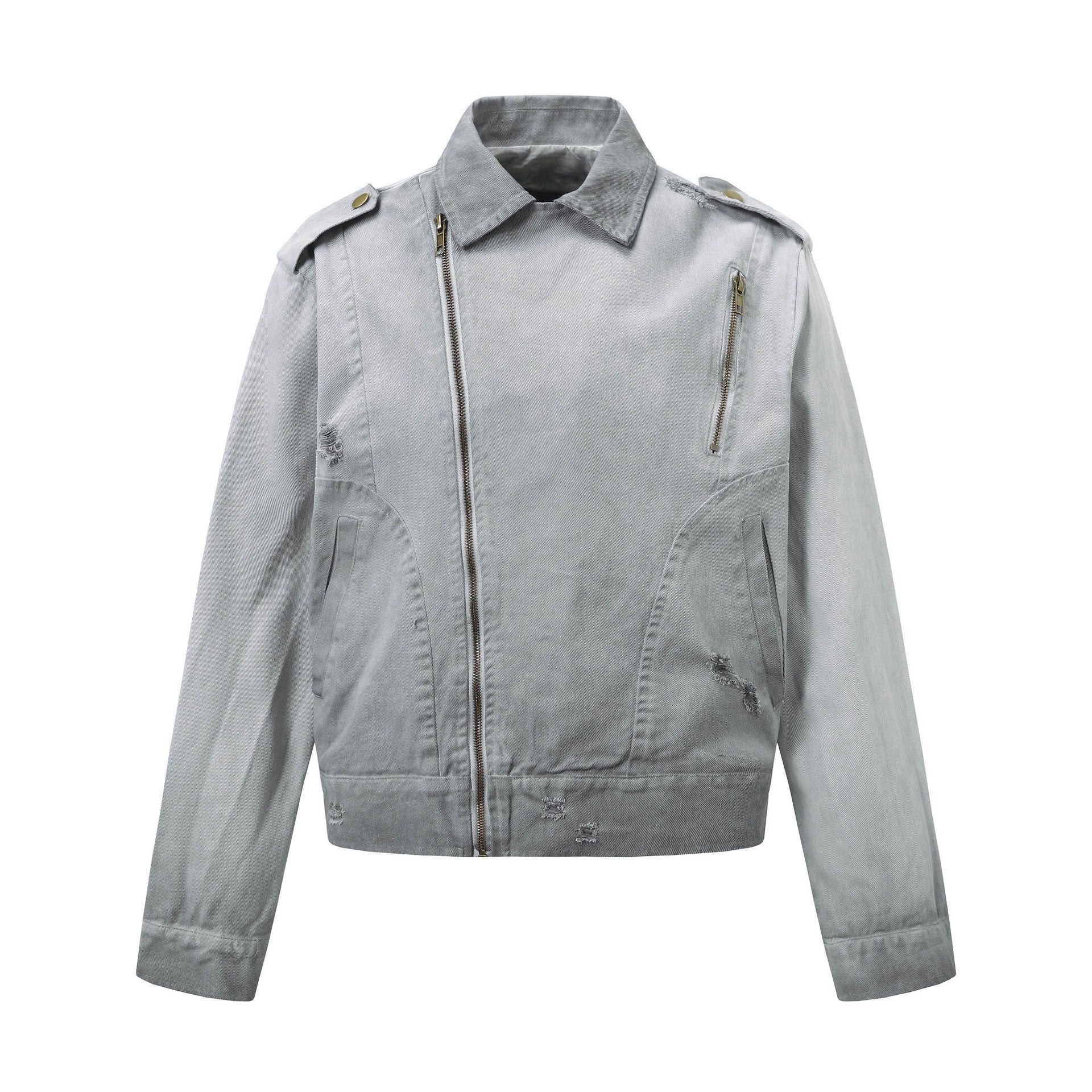 Nameria Retro Wax Dyed Cotton Canvas Zip Jacket