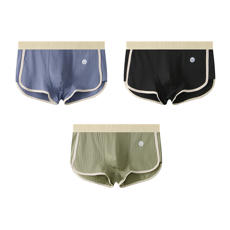 Nameria Men's Mid Waist Cotton Boxer Briefs