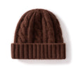 Nameria Unisex Cable Knit Cashmere Blend Hat Ear Flaps One Size