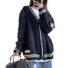 Nameria Womens Long Sleeve Knit Cardigan V-neck Batwing Sleeve