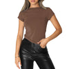Nameria Milk Silk Blend Slim Fit Short Sleeve T-Shirt