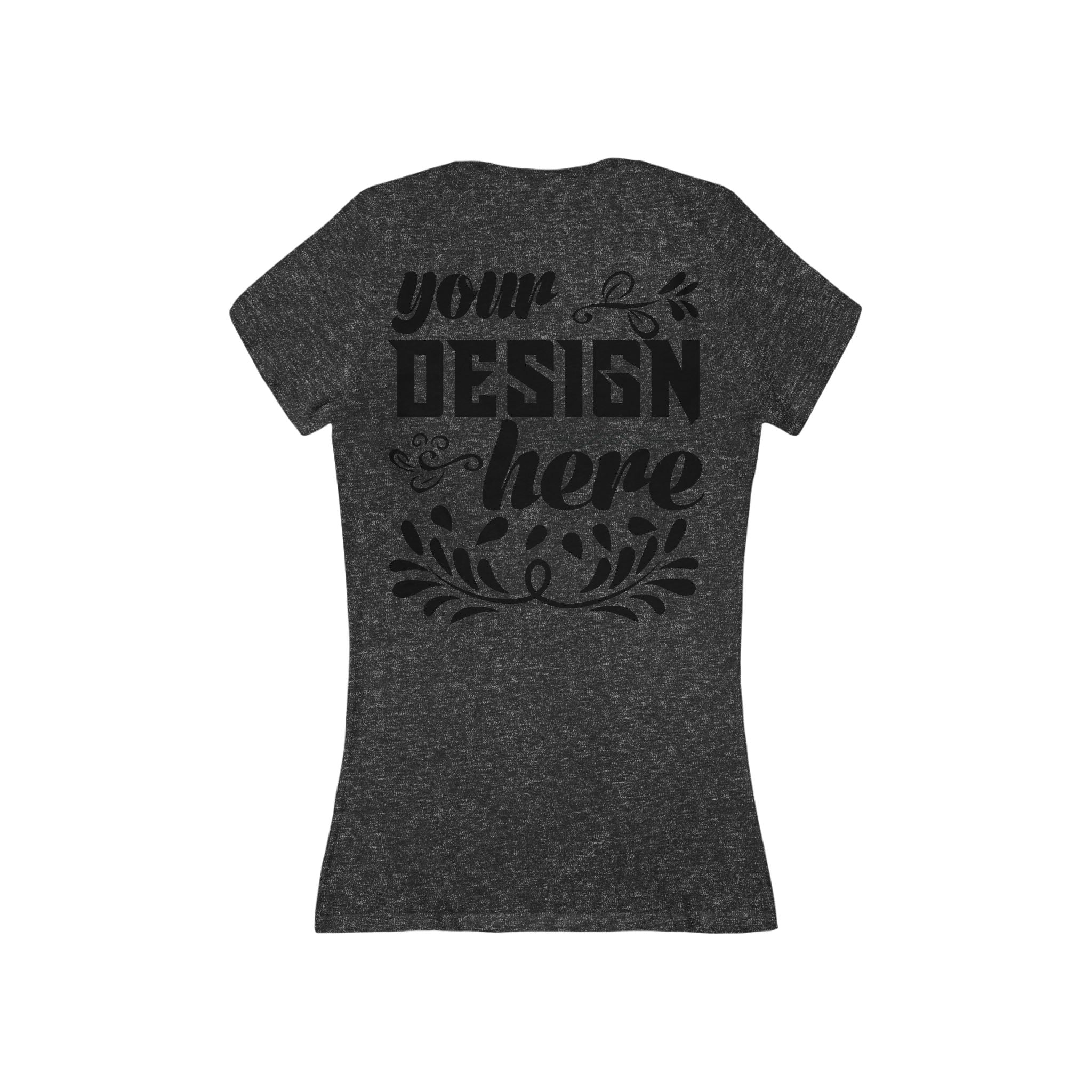 Customizable Bella+Canvas 6035 Womens Deep V Neck T Shirt