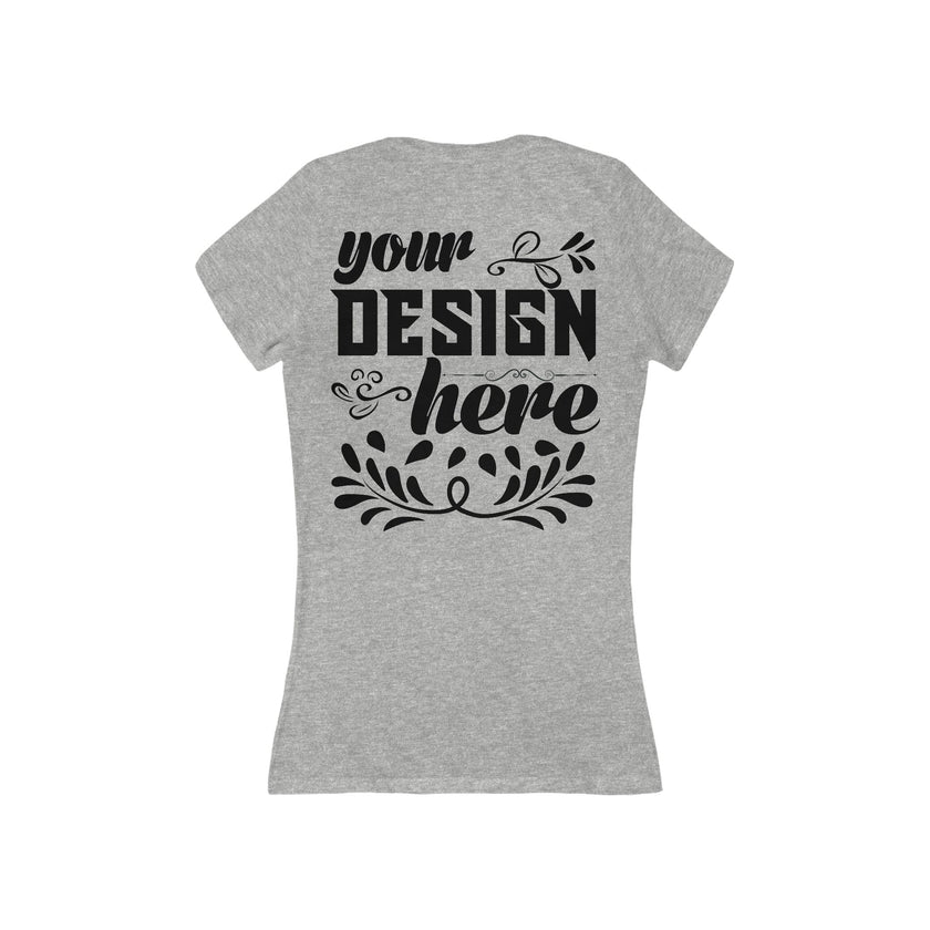 Customizable Bella+Canvas 6035 Womens Deep V Neck T Shirt