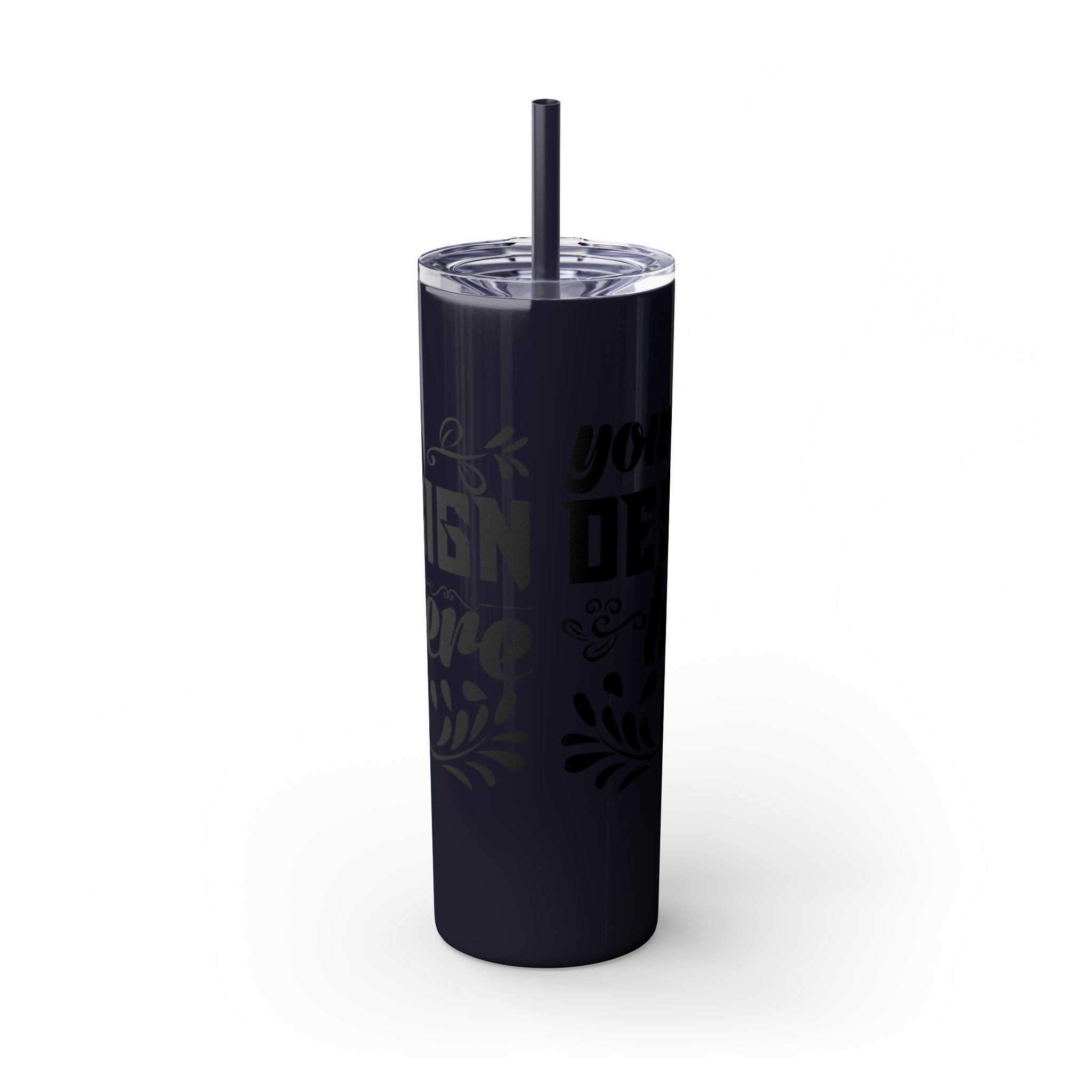 Customizable Maars 20oz Skinny Tumbler with Straw Stainless Steel