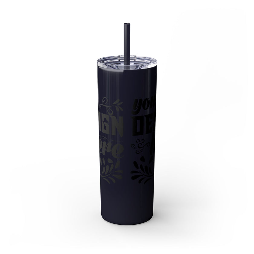 Customizable Maars 20oz Skinny Tumbler with Straw Stainless Steel