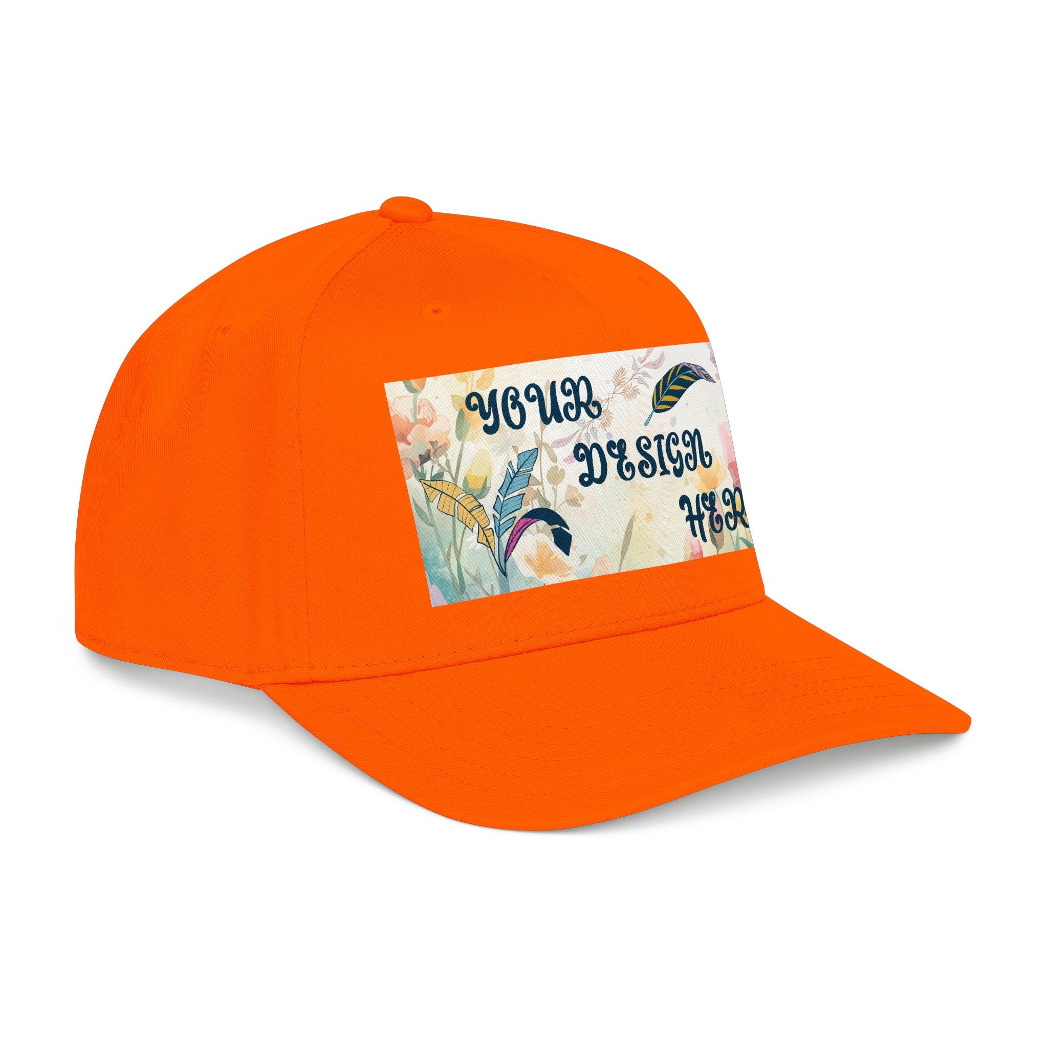 Customizable OTTO 31-069 Mid Profile 5 Panel Baseball Cap