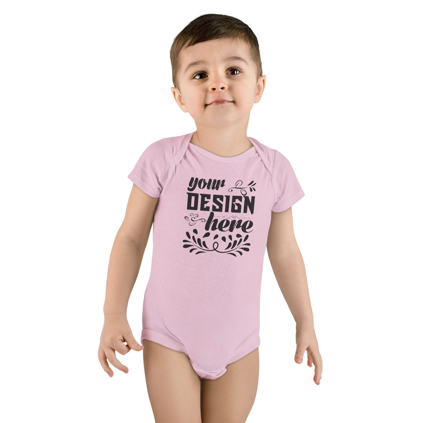 Customizable Gerber Childrenswear 6516A Baby Short Sleeve Onesie