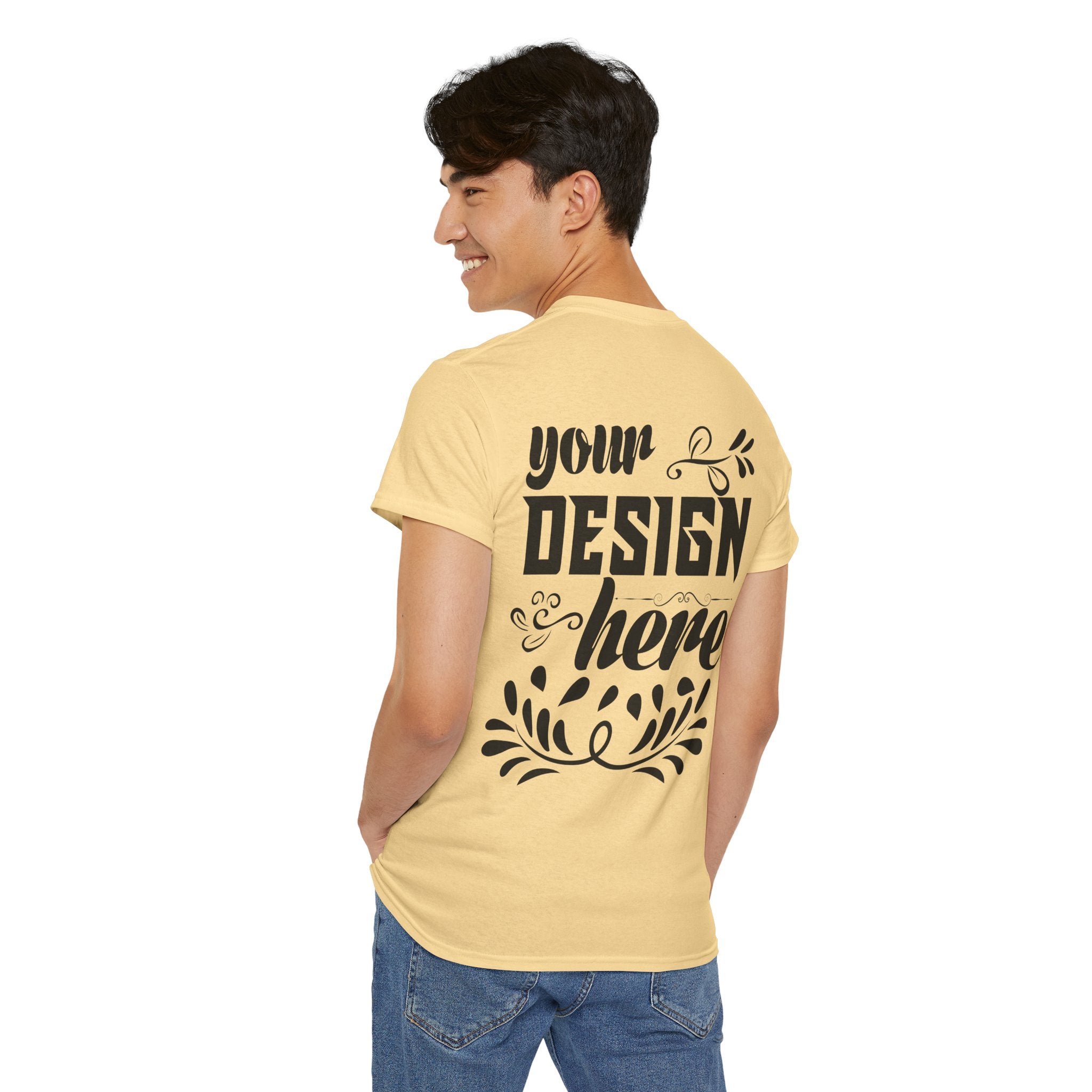 Customizable Gildan 5000 Unisex Heavy Cotton T-Shirt Classic Fit