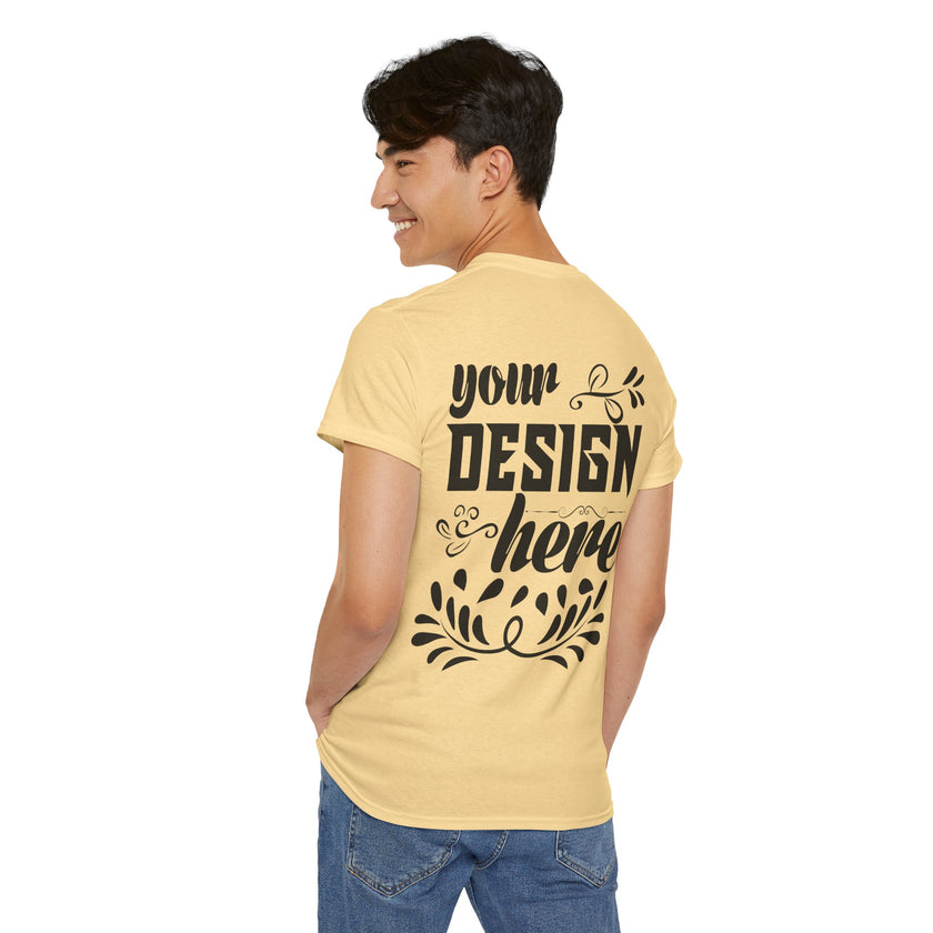 Customizable Gildan 5000 Unisex Heavy Cotton T-Shirt Classic Fit