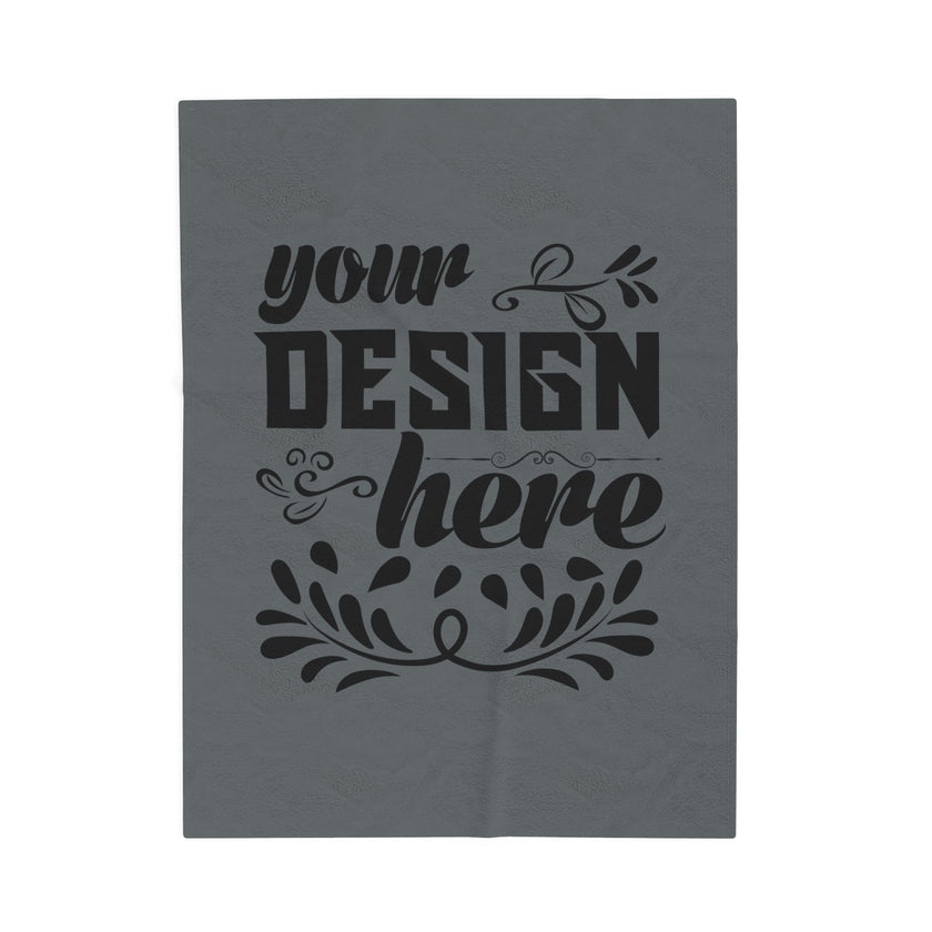 Customizable Velveteen Plush 300gsm Blanket One Sided Print 3 Sizes