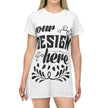 Customizable T-Shirt Dress AOP Lightweight Polyester Everyday Fit