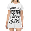 Customizable T-Shirt Dress AOP Lightweight Polyester Everyday Fit