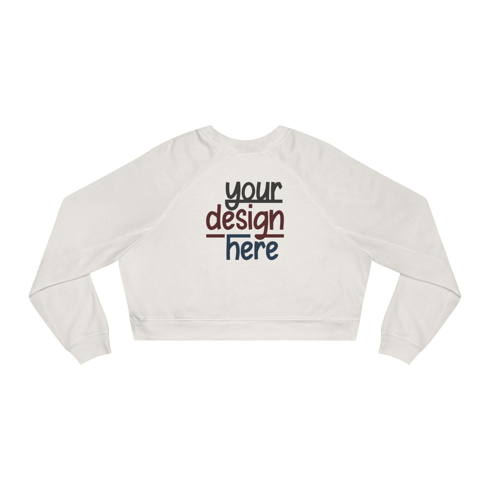 Customizable Bella+Canvas 7505 Womens Cropped Fleece Pullover