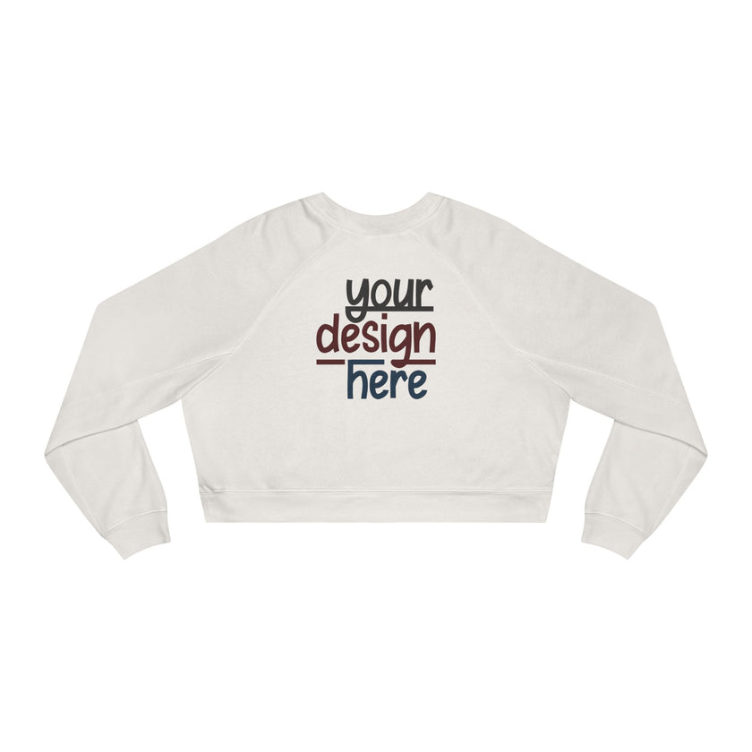 Customizable Bella+Canvas 7505 Womens Cropped Fleece Pullover