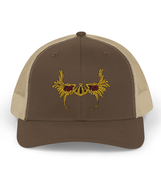 Yupoong 6606 Snapback Trucker Cap | Wings Embroidery
