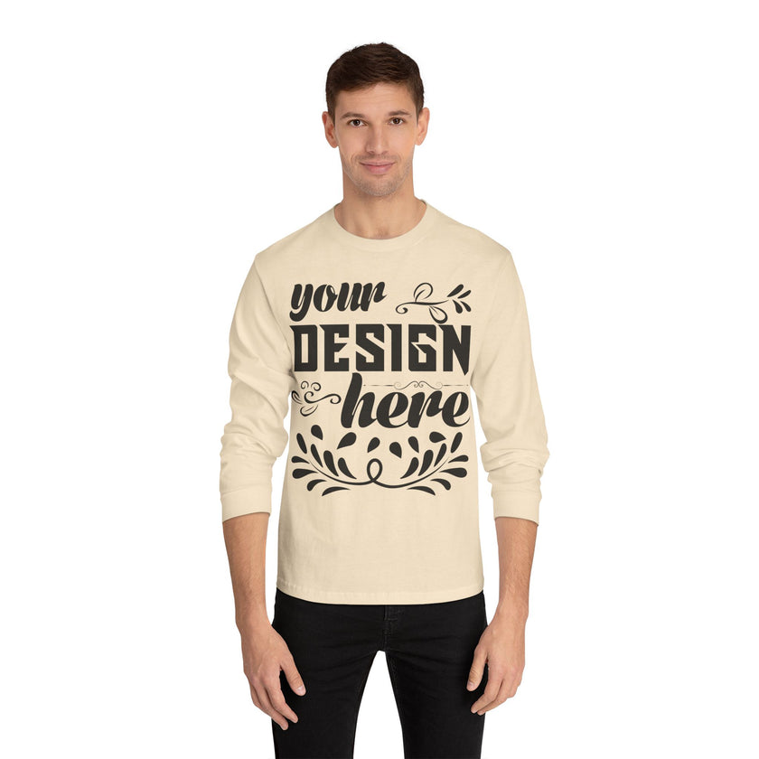 Customizable American Apparel 1304 Unisex Classic Long Sleeve T Shirt
