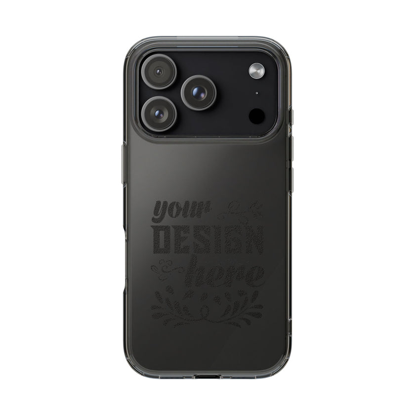 Customizable Clear Impact Resistant Phone Case With TPU Sides Wireless Ready