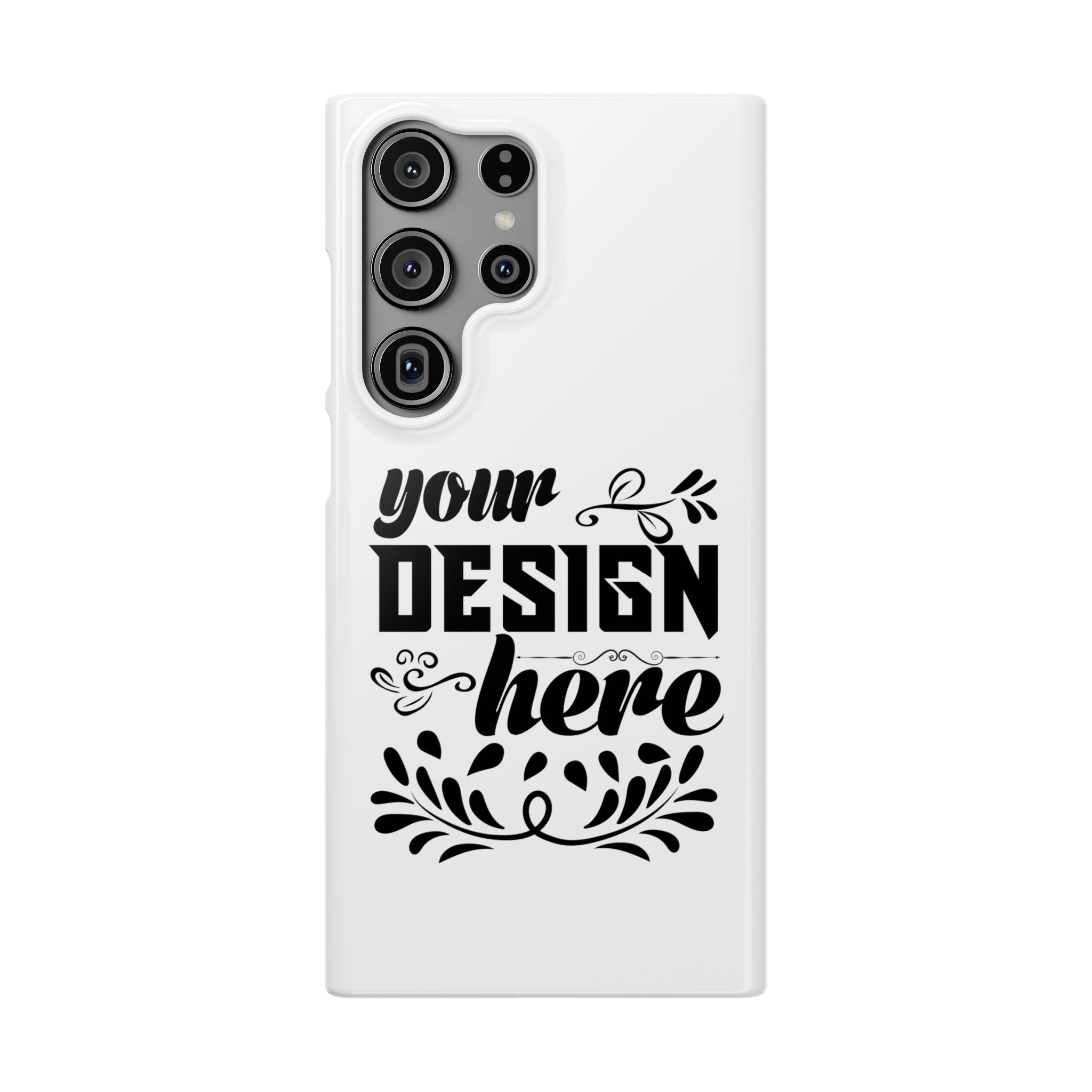 Customizable Snap Phone Case Slim Lightweight Polycarbonate Gloss Or Matte