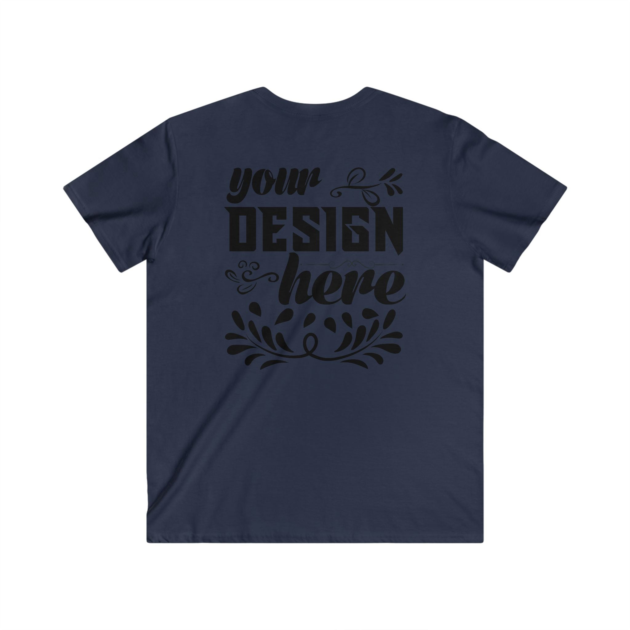 Customizable Gildan 64V00 Mens Fitted V Neck Short Sleeve Tee