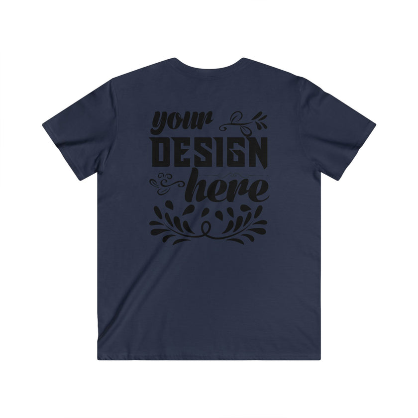 Customizable Gildan 64V00 Mens Fitted V Neck Short Sleeve Tee