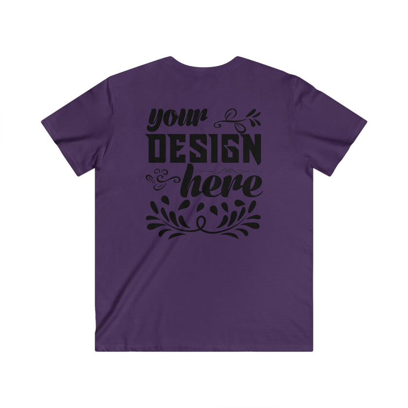 Customizable Gildan 64V00 Mens Fitted V Neck Short Sleeve Tee