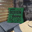 Customizable Outdoor Spun Polyester Pillow UV Water Resistant Double Sided