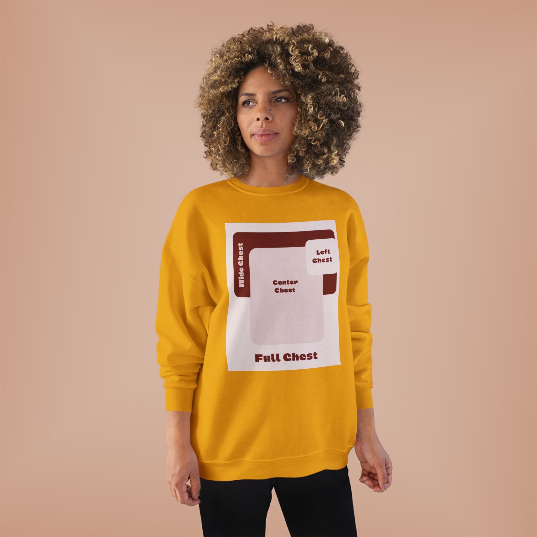 Customizable Unisex Hanes P160 EcoSmart Crewneck Sweatshirt Custom Print