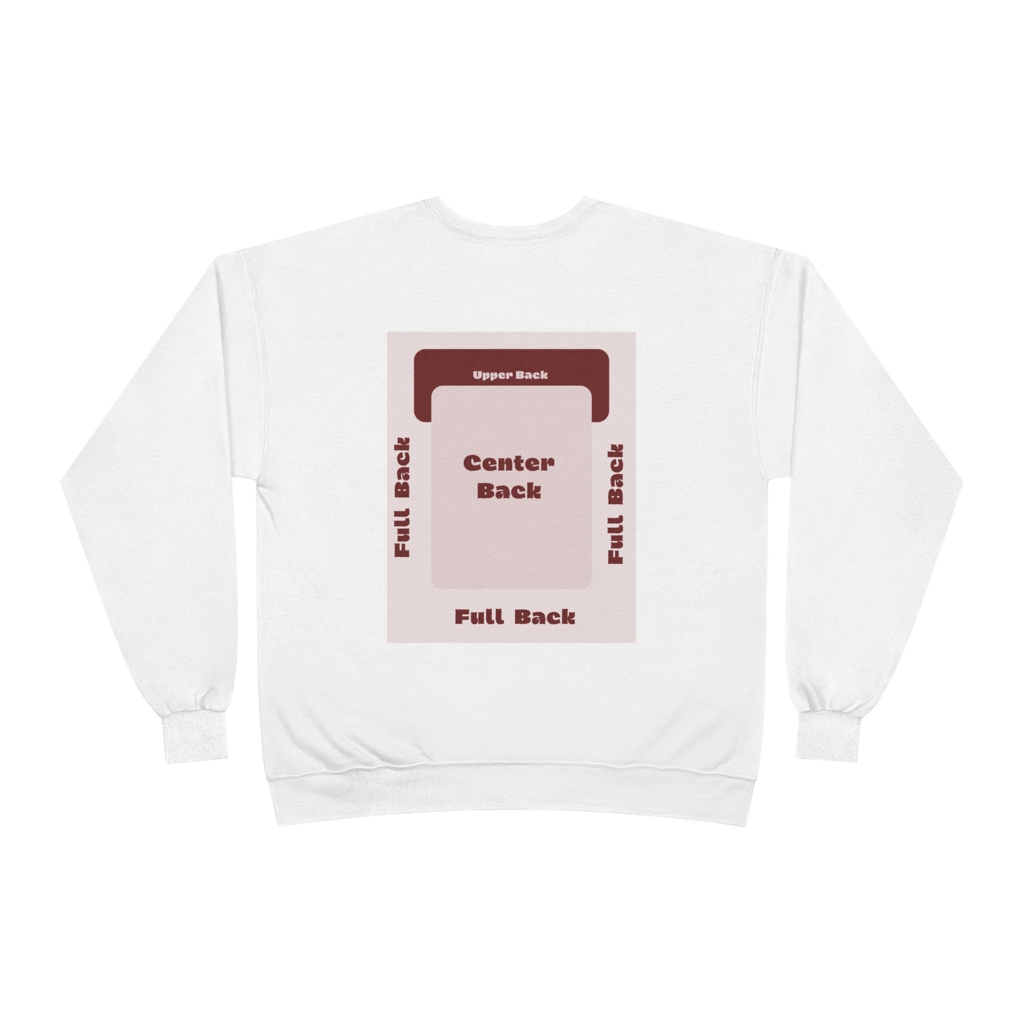 Customizable Unisex Hanes P160 EcoSmart Crewneck Sweatshirt Custom Print