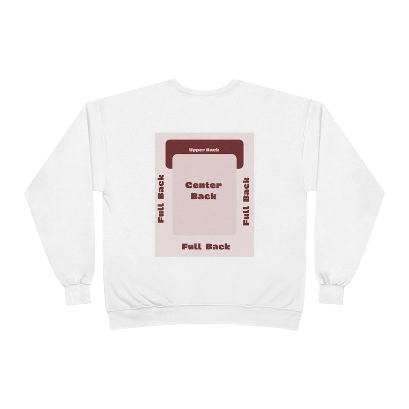 Customizable Unisex Hanes P160 EcoSmart Crewneck Sweatshirt Custom Print