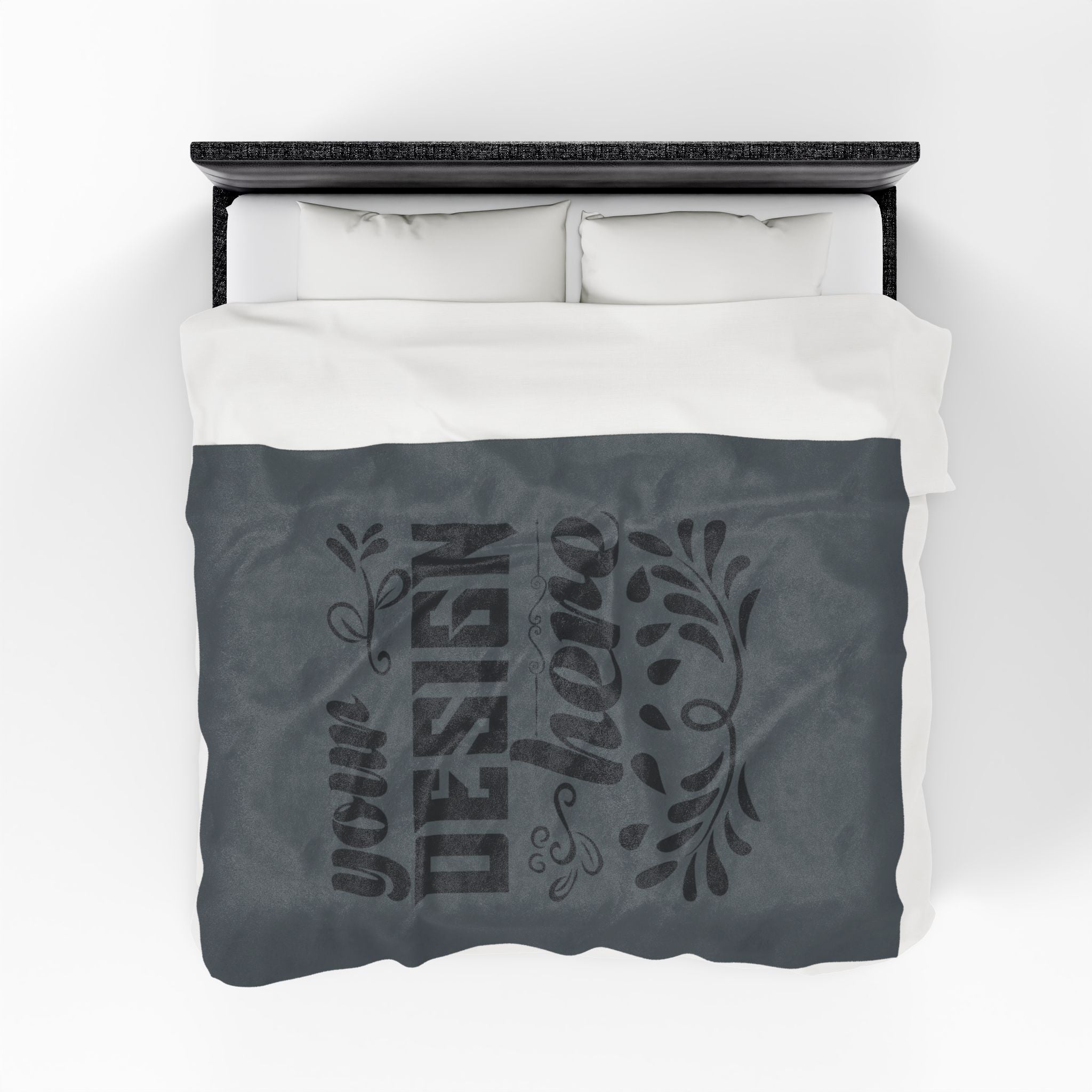 Customizable Velveteen Plush 300gsm Blanket One Sided Print 3 Sizes