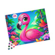 Generic Jigsaw Puzzle | Flamingo Illustration Graphic Print
