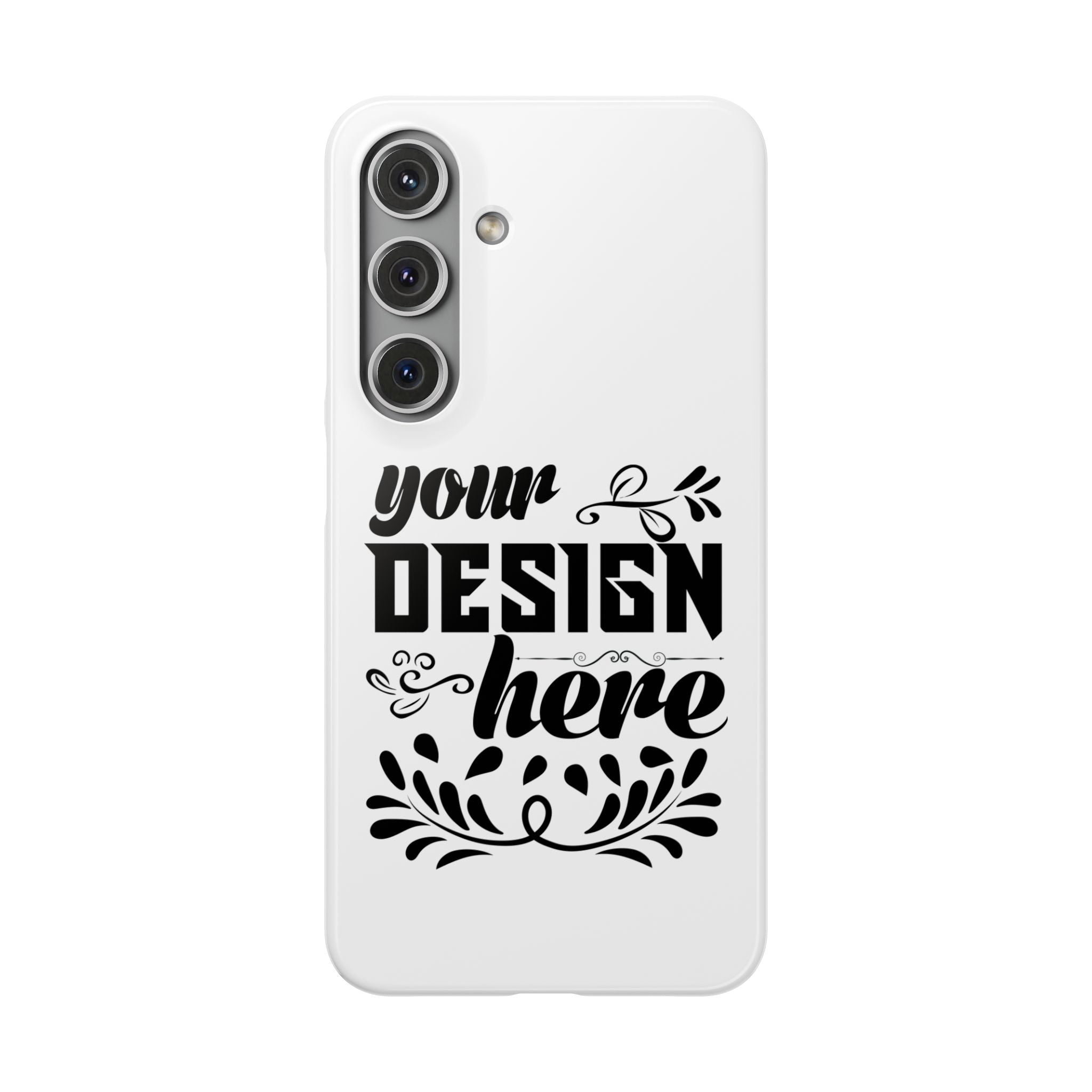 Customizable Snap Phone Case Slim Lightweight Polycarbonate Gloss Or Matte