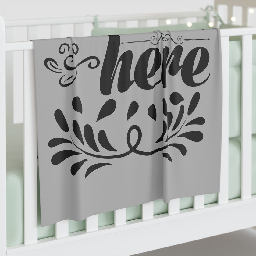 Customizable Baby Swaddle Blanket 30x40 One Sided Jersey Polyester